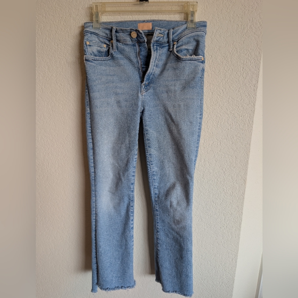 ​Mother Denim The Insider Crop Step Fray Jeans Limited Edition Size 25